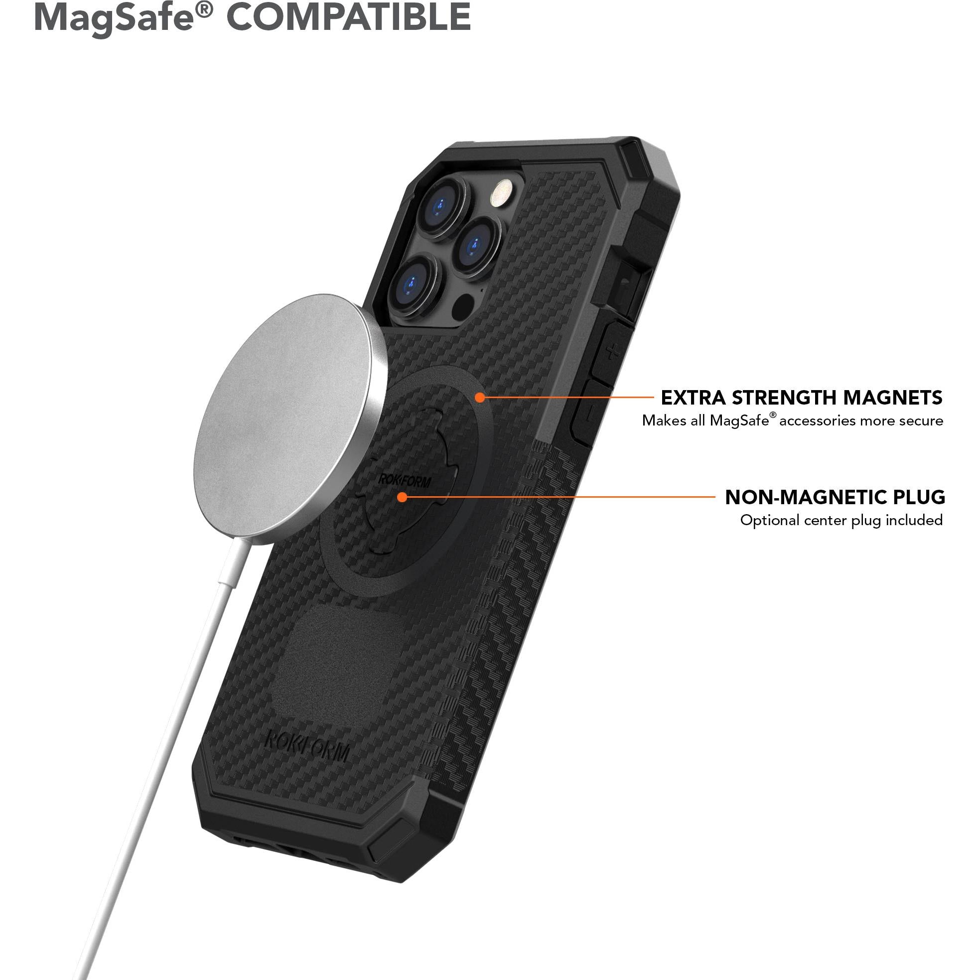 Rokform Rugged Case for iPhone 14 Pro Max (Black)