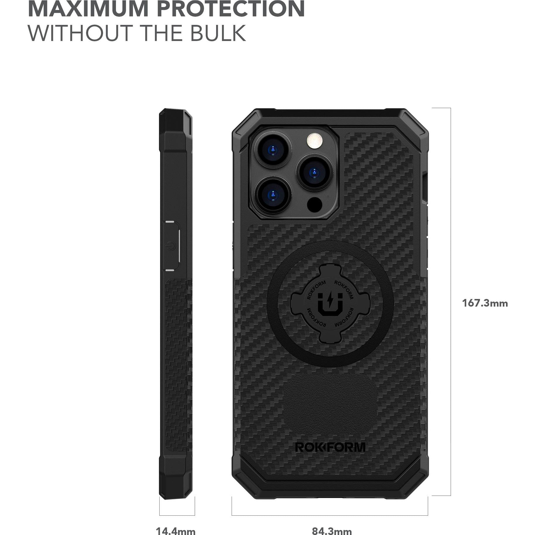 Rokform Rugged Case for iPhone 14 Pro Max (Black)
