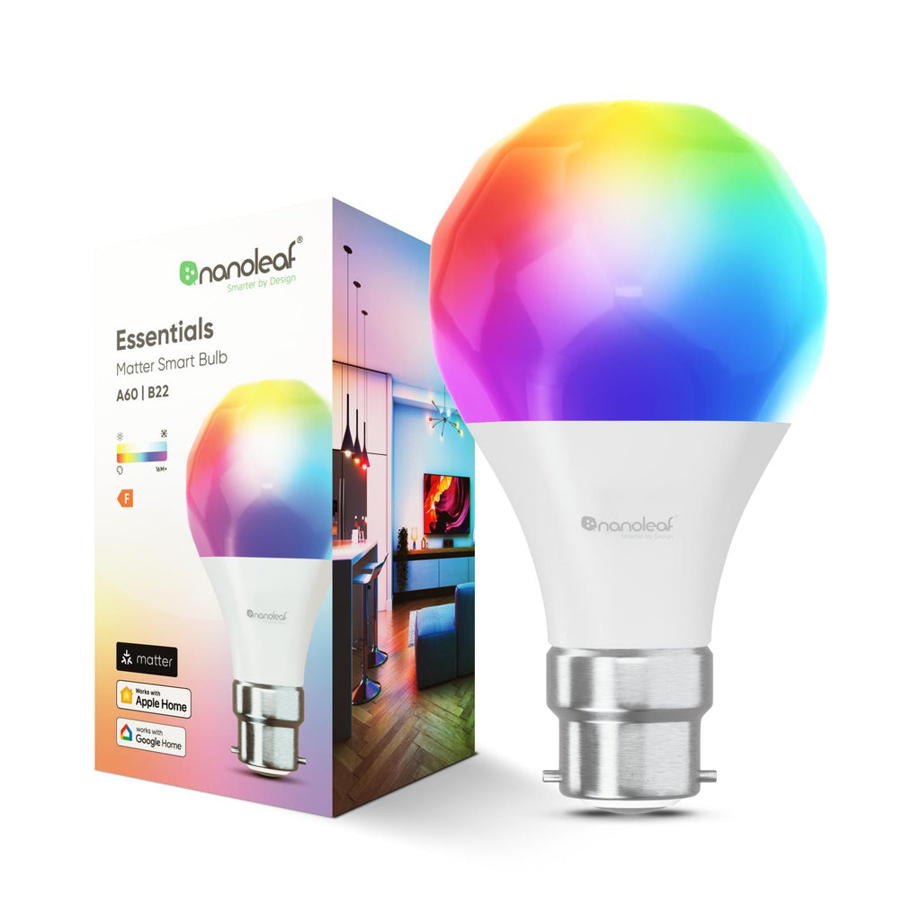 Nanoleaf Essentials B22 Smart Bulb [Matter Compatible] - JB Hi-Fi