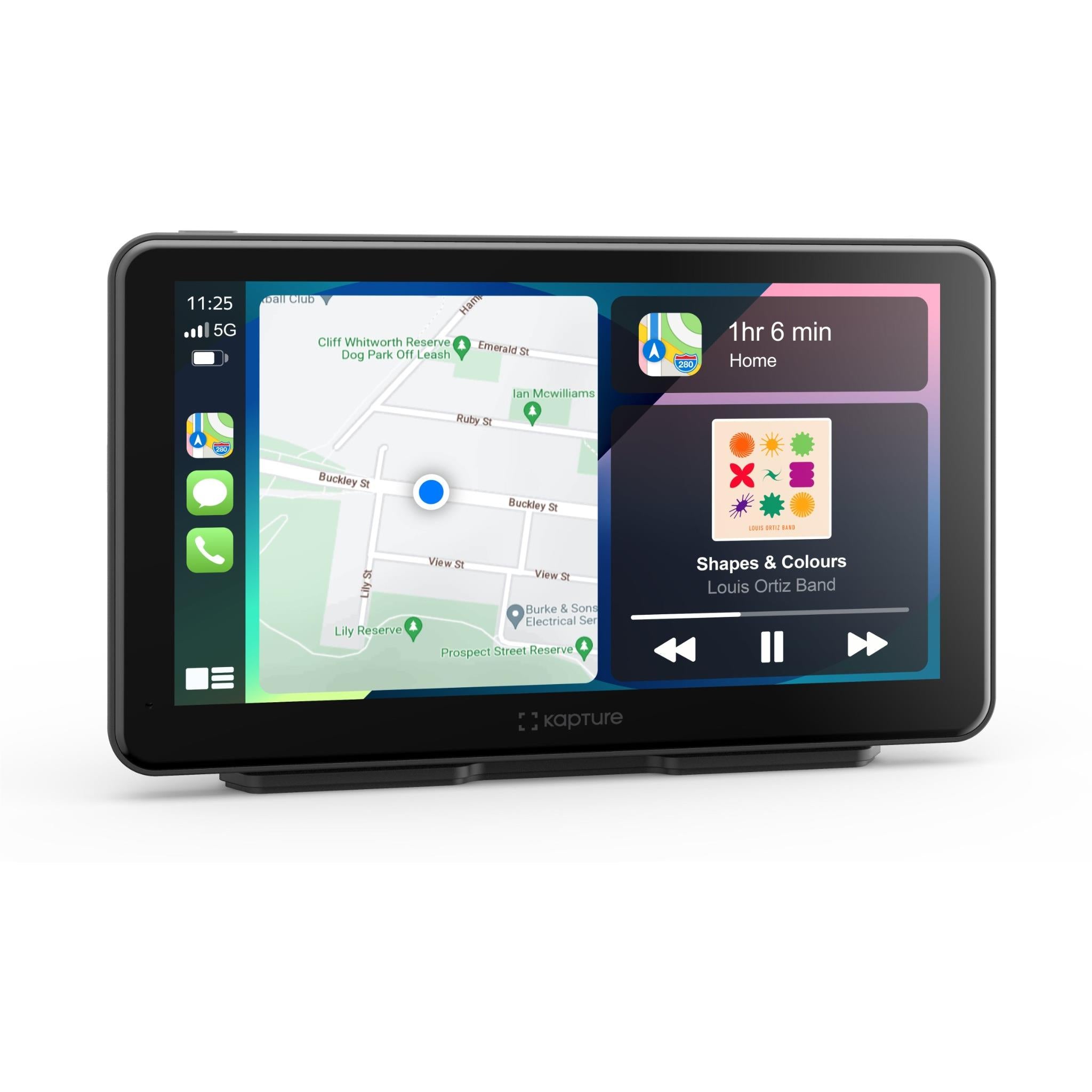 Kapture KPT-W72 Wireless 7" Smart Monitor with FHD Front and Rear Dash Camera