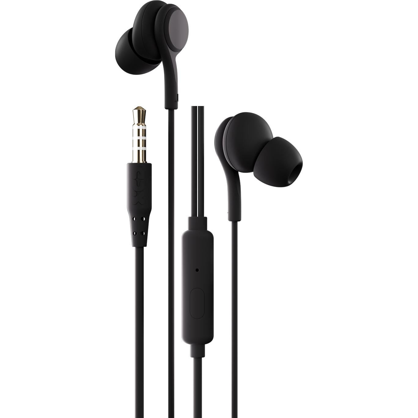 XCD XCD23003 Wired In Ear with Mic Headphones Black JB Hi Fi