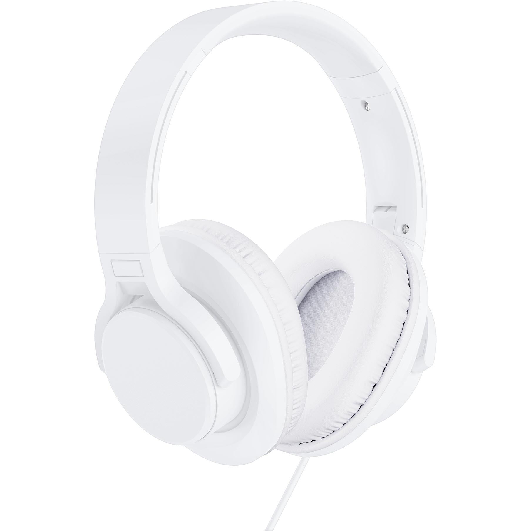 XCD XCD23008 Wired Foldable Over Ear Headphones White