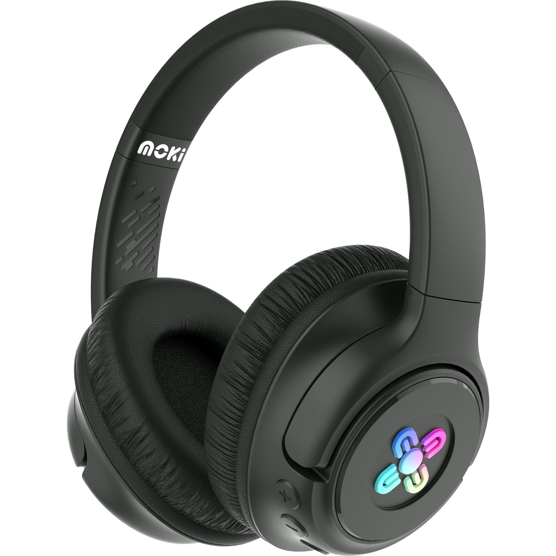 Moki Mixi Kids Volume Limited Wireless Over Ear Headphones LED