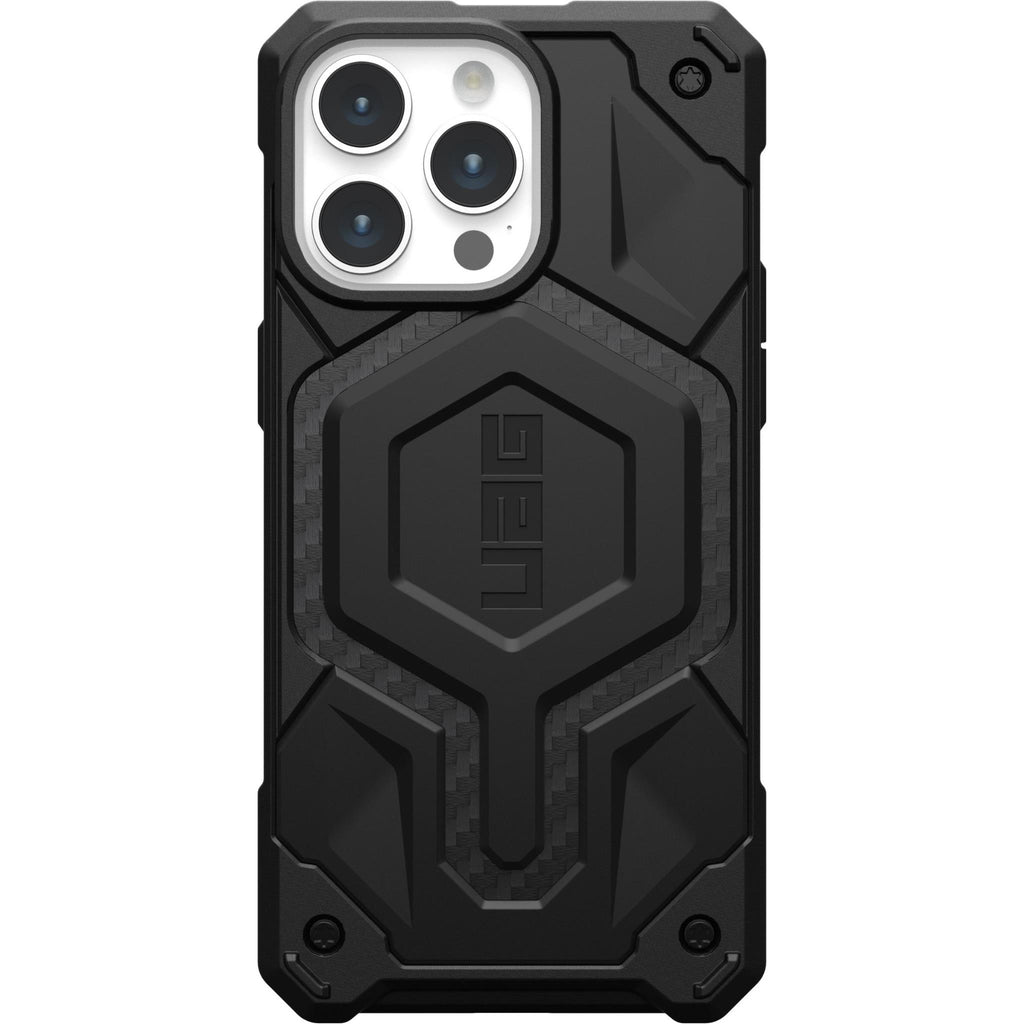 UAG Monarch Pro Case for iPhone 15 Pro Max (Carbon Fibre) - JB Hi-Fi