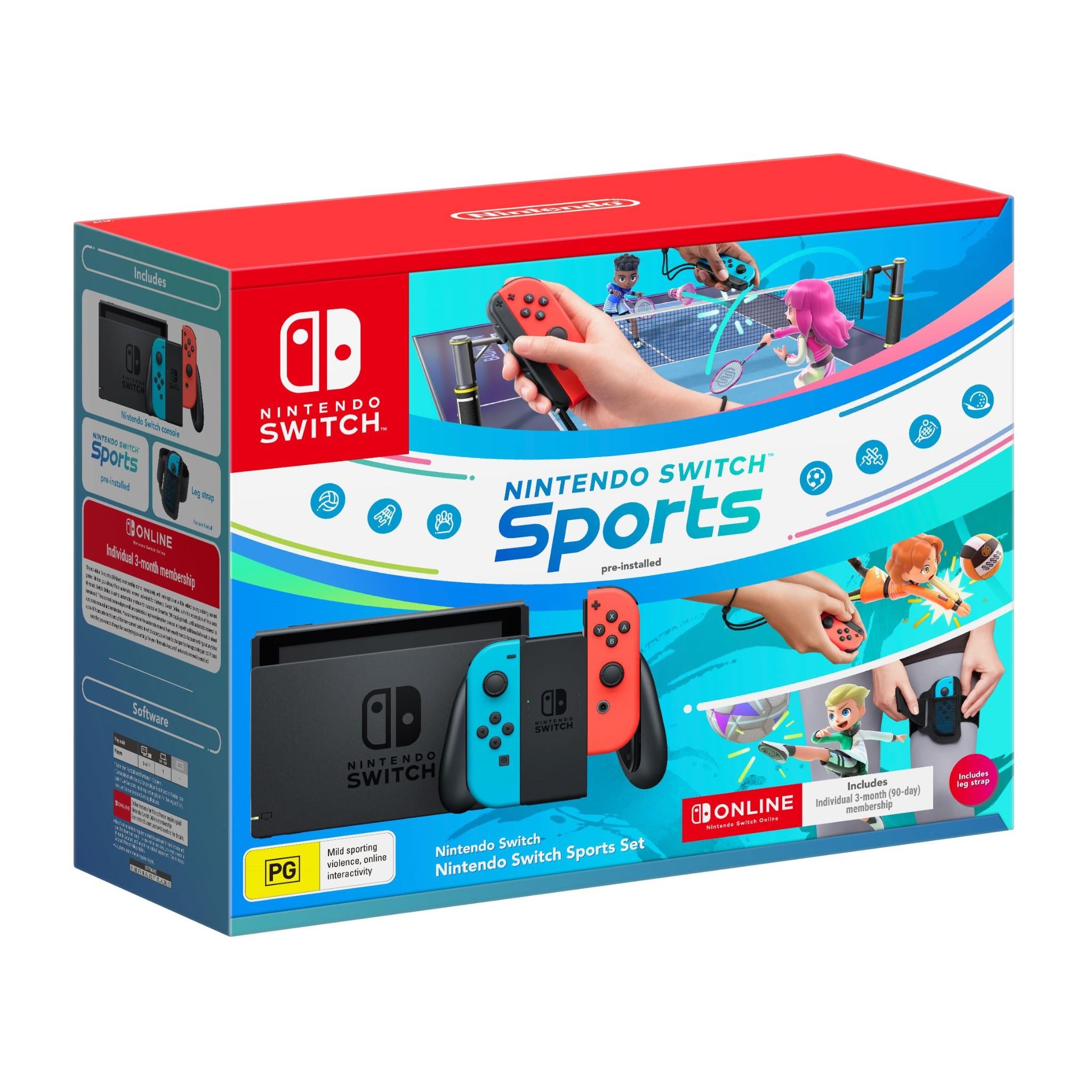 Nintendo Switch (OLED model) w/Neon Red & Neon Blue Joy-Con (Renewed  Premium)