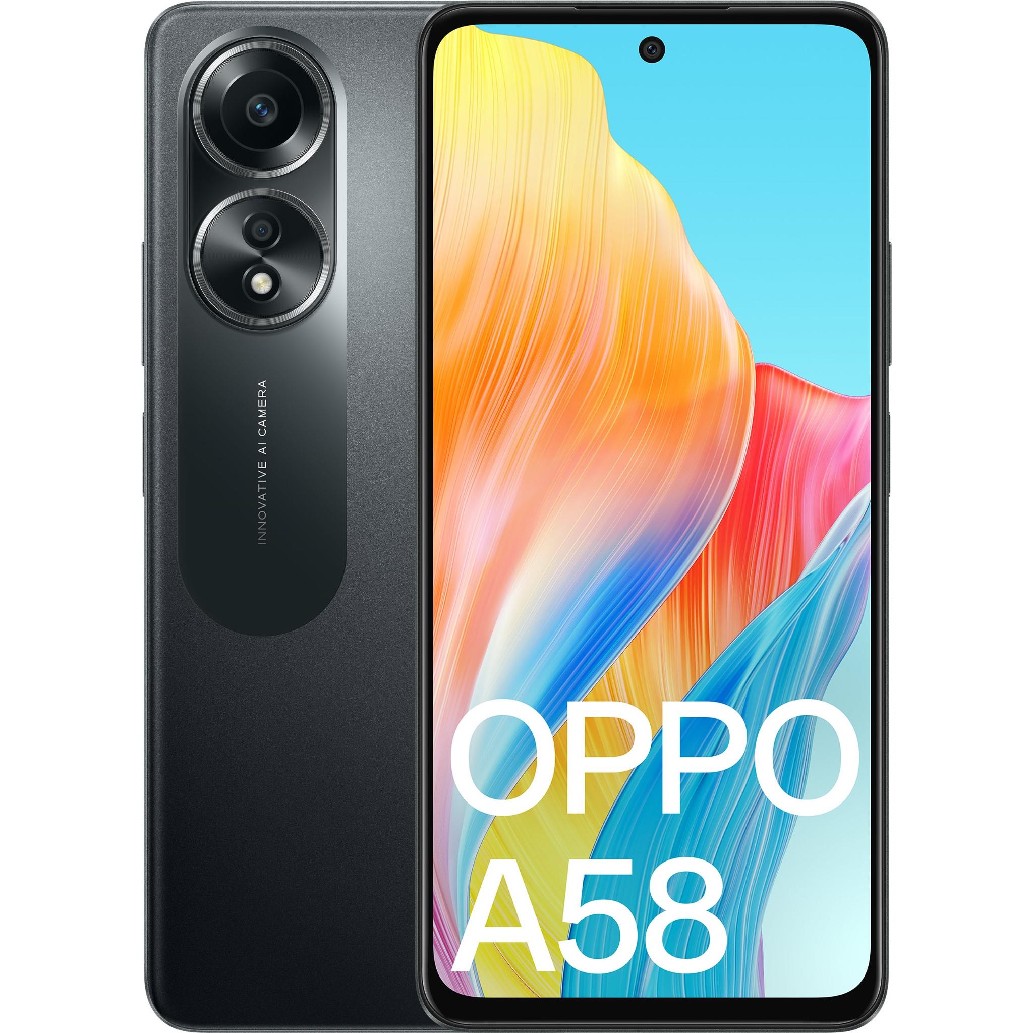 OPPO A58 4G 128GB (Glowing Black) - JB Hi-Fi