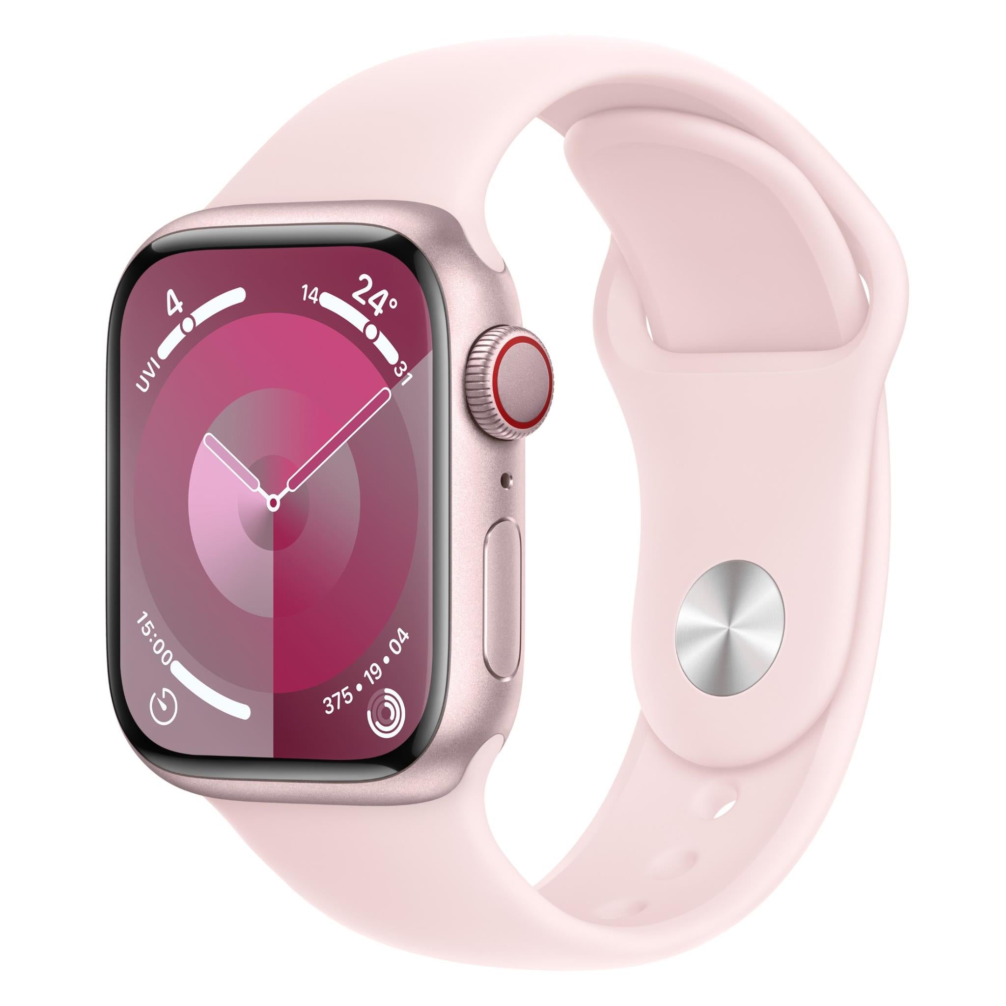 人気高品質115 Apple Watch Series 6 GPS+Cellularモデル 40mm M06N3J/A ピンクサンドスポーツバンド バッテリー最大容量:100％ ※中古 スマートウォッチ本体