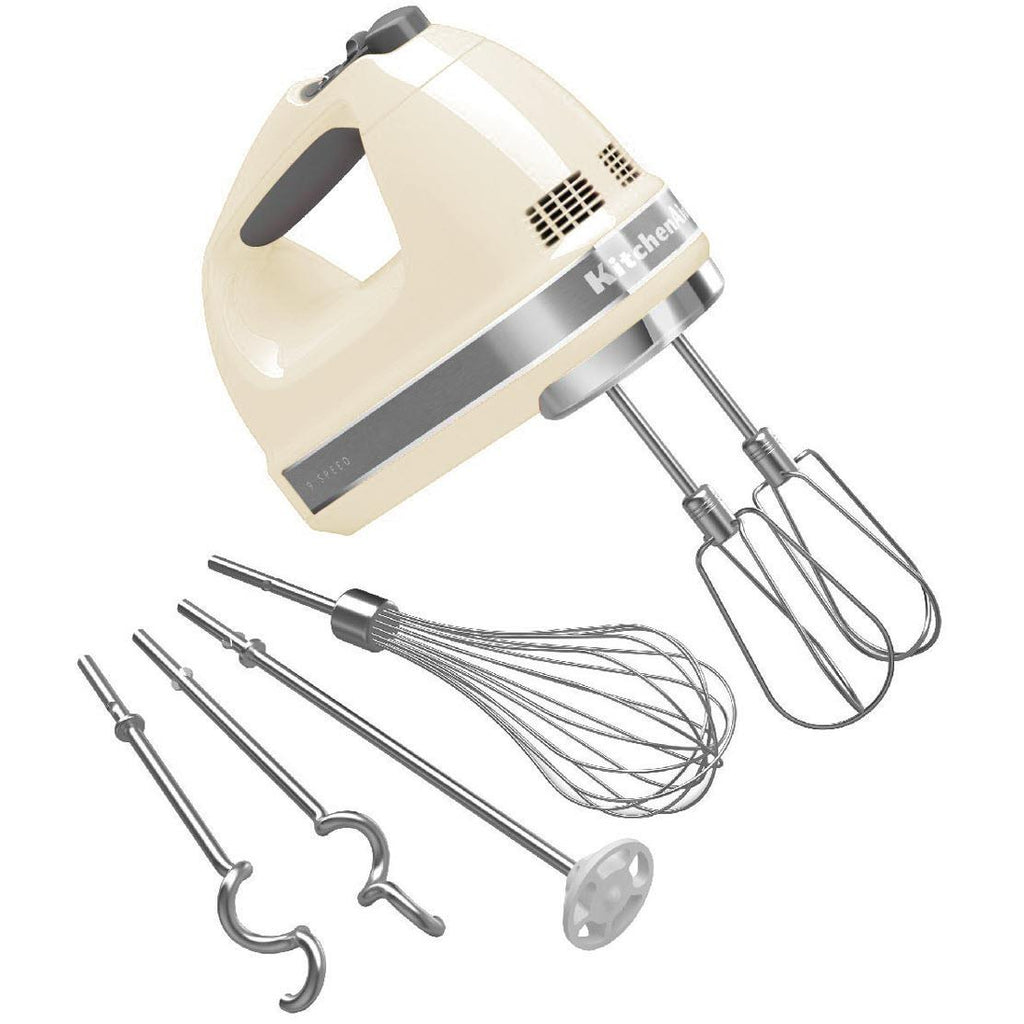 KitchenAid Artisan 9 Speed Hand Mixer (Almond Cream) JB HiFi