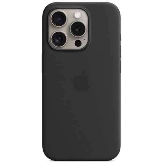 Apple iPhone 15 Pro Silicone Case with MagSafe (Black) - JB Hi-Fi