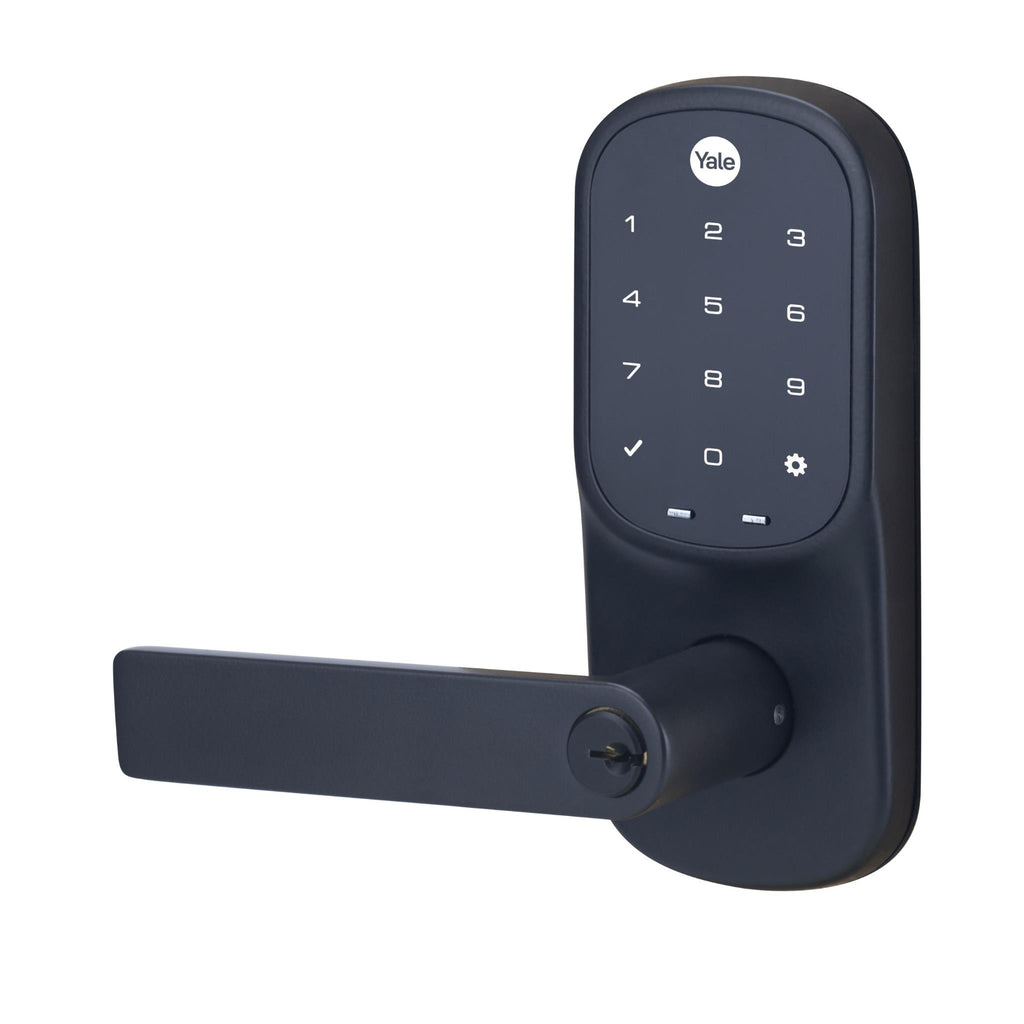 Yale Assure Lever Keyed Lock With Yale Home (Matte Black) - JB Hi-Fi