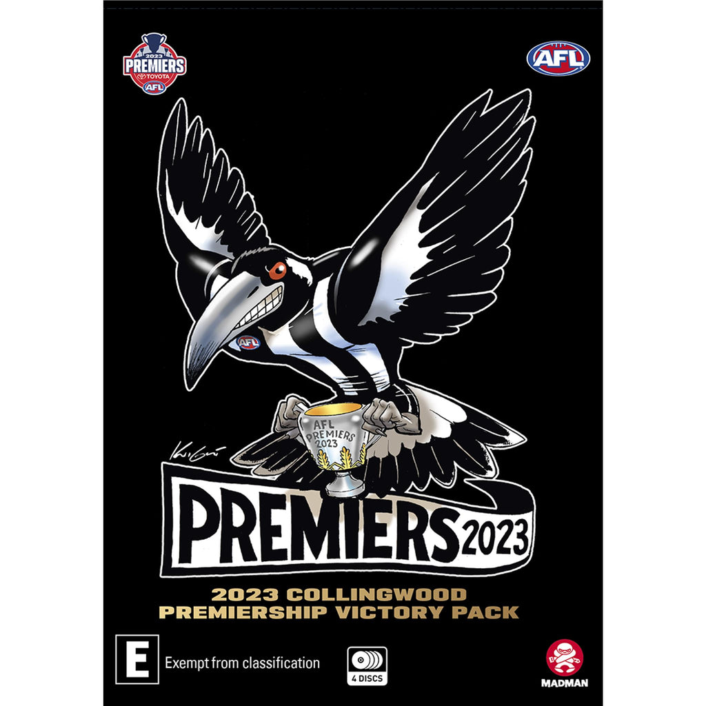 AFL - Premiers 2023 - Collingwood Magpies Victory Pack - JB Hi-Fi