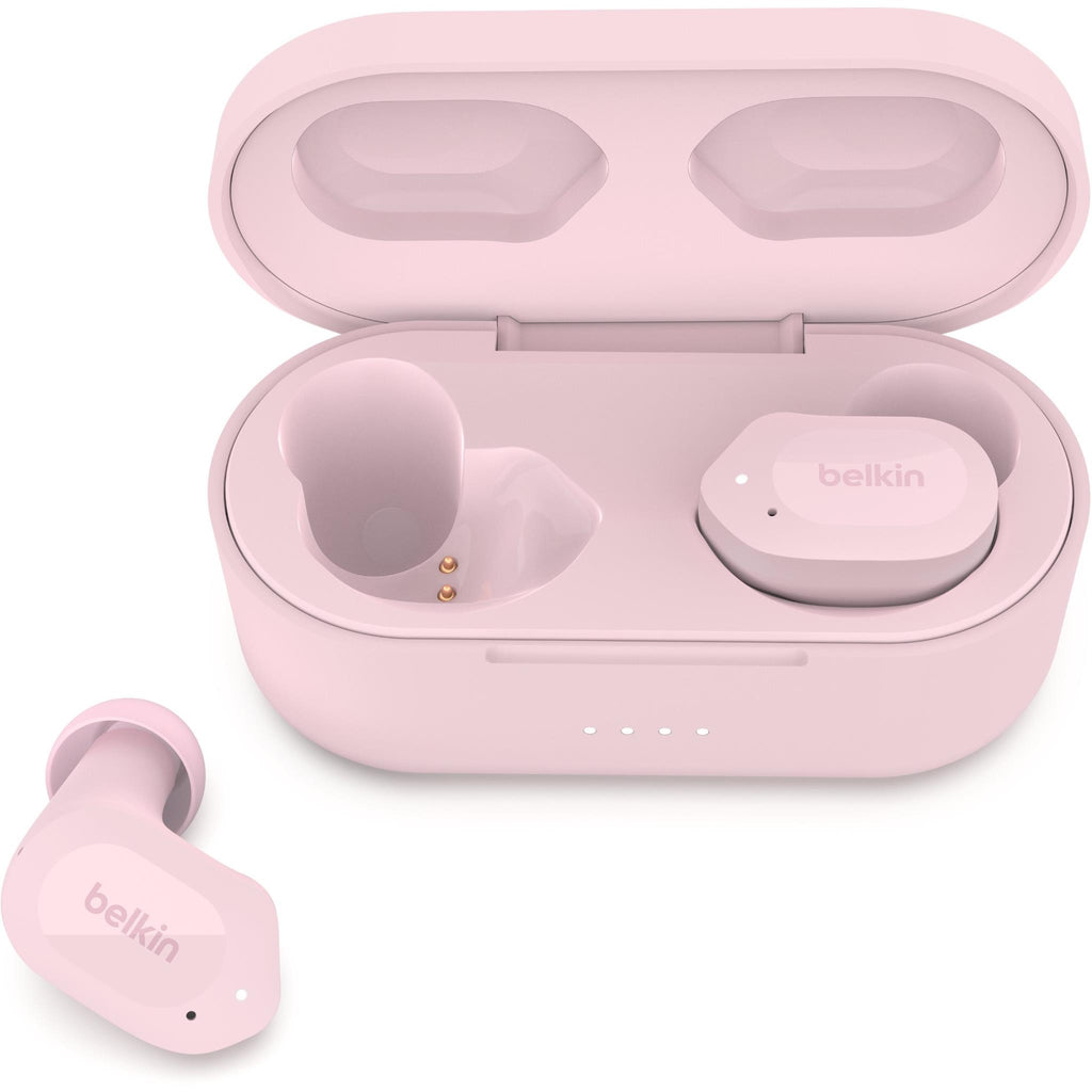 Belkin SOUNDFORM Play True Wireless In-Ear Headphones (Pink) - JB Hi-Fi