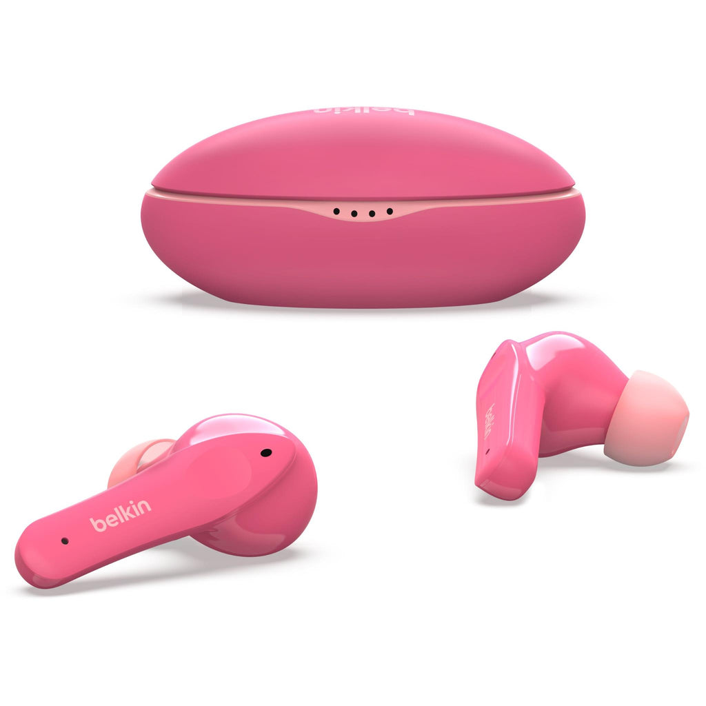 Belkin SOUNDFORM Nano True Wireless In-Ear Headphones for Kids (Pink ...