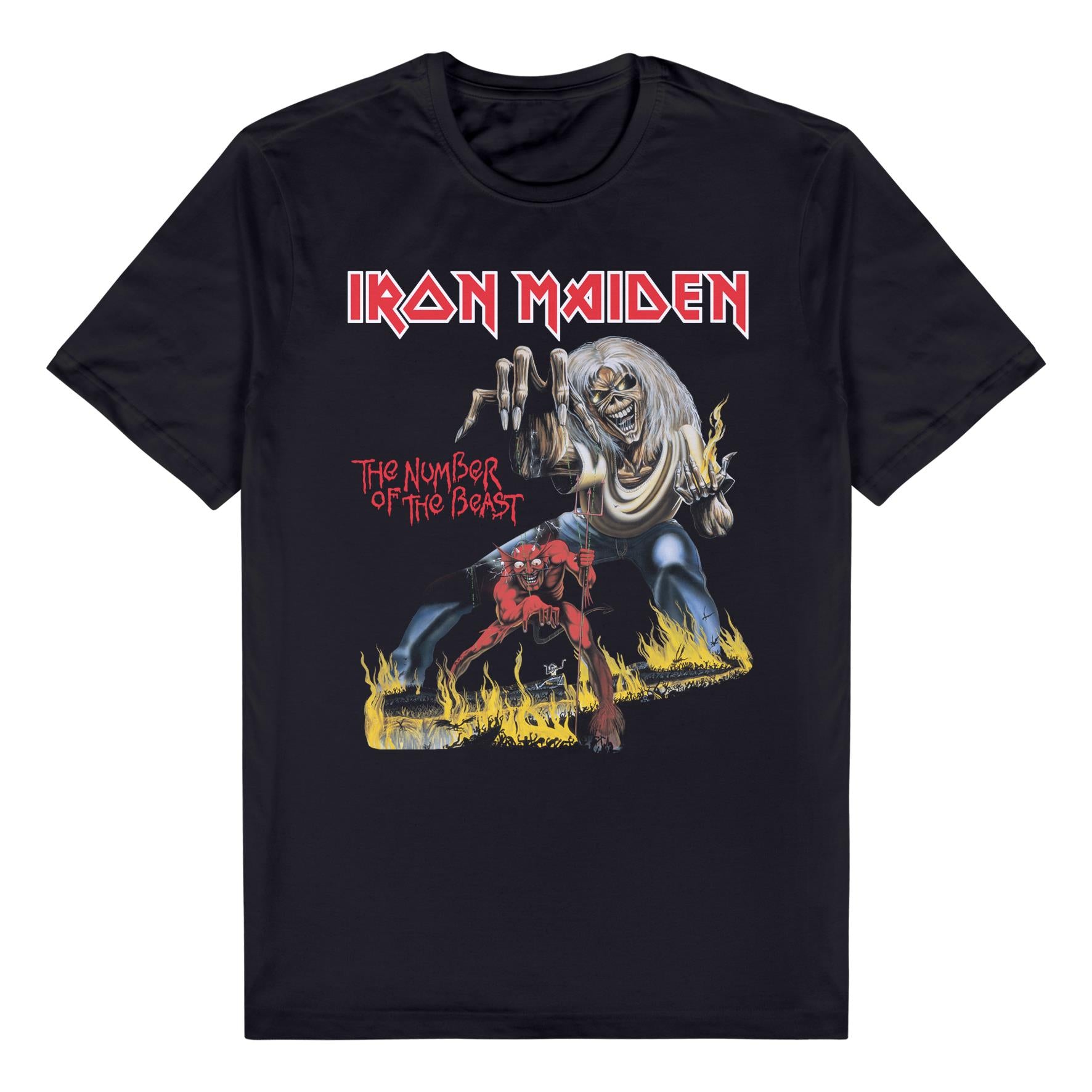 Iron Maiden - The Number Of The Beast T-Shirt (Small) - JB Hi-Fi