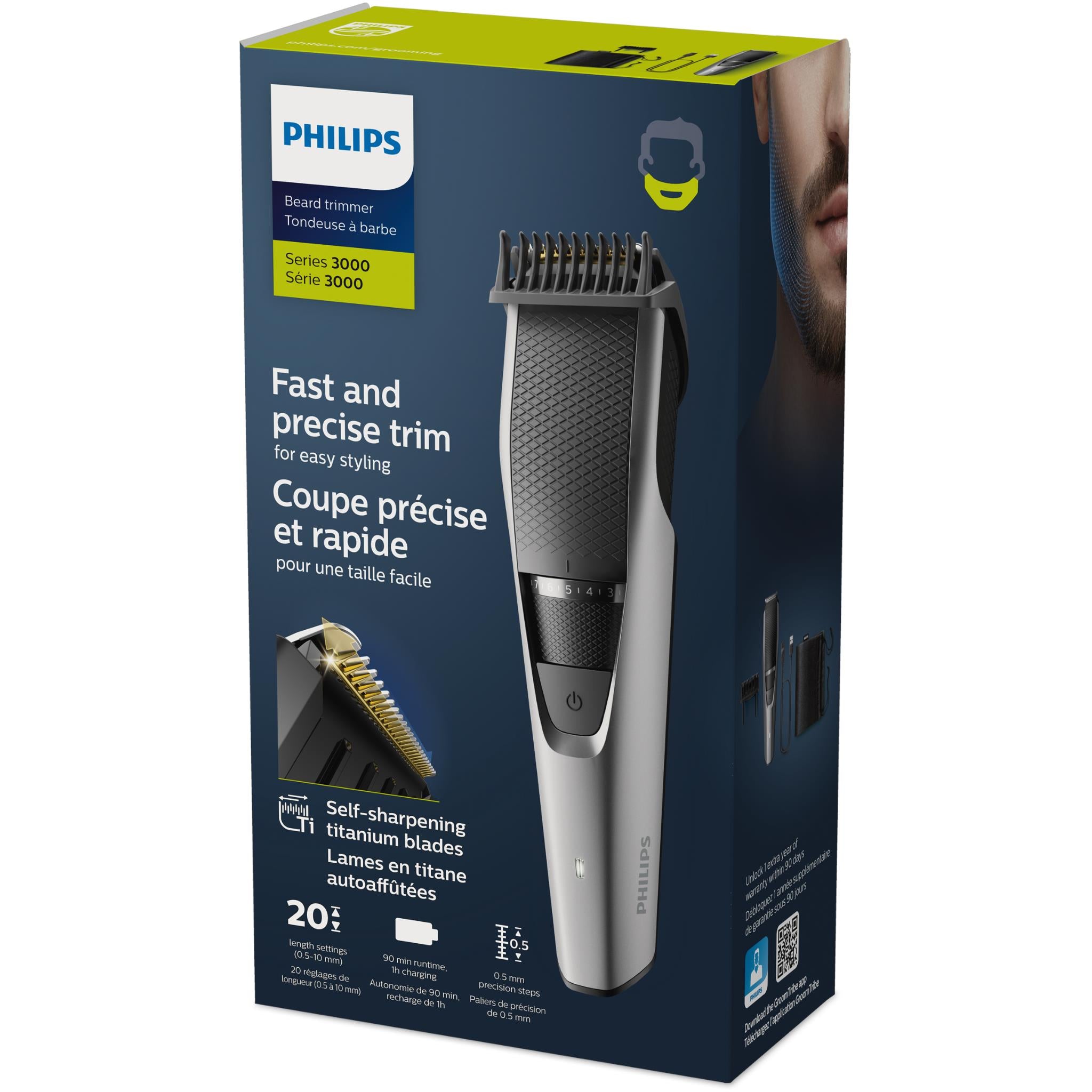 Philips Beardtrimmer Series 3000 Beard Trimmer