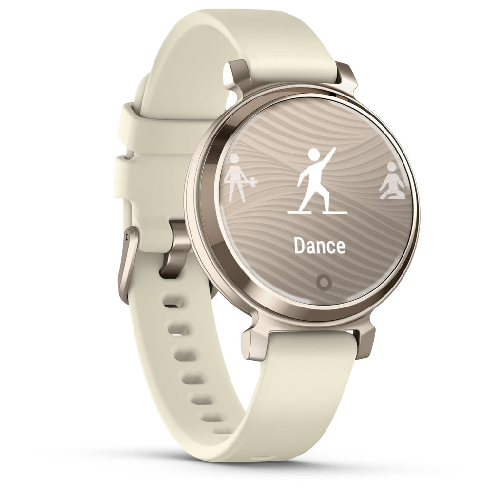 Garmin Lily Cream Gold With Coconut Silicone Band Jb Hi Fi