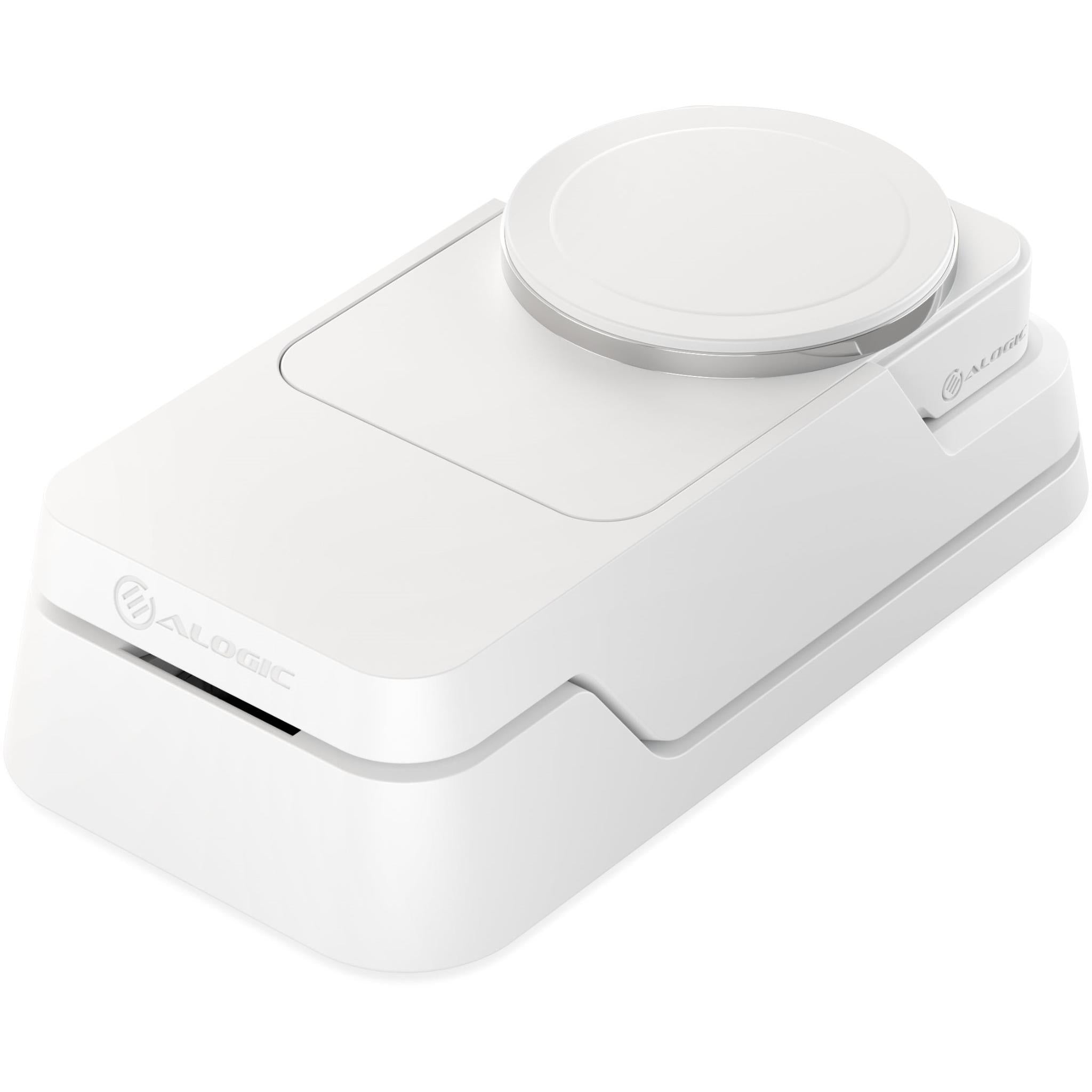 ALOGIC Matrix Fold 3-in-1 Travel Charger with 5K MagSafe Power Bank (White)