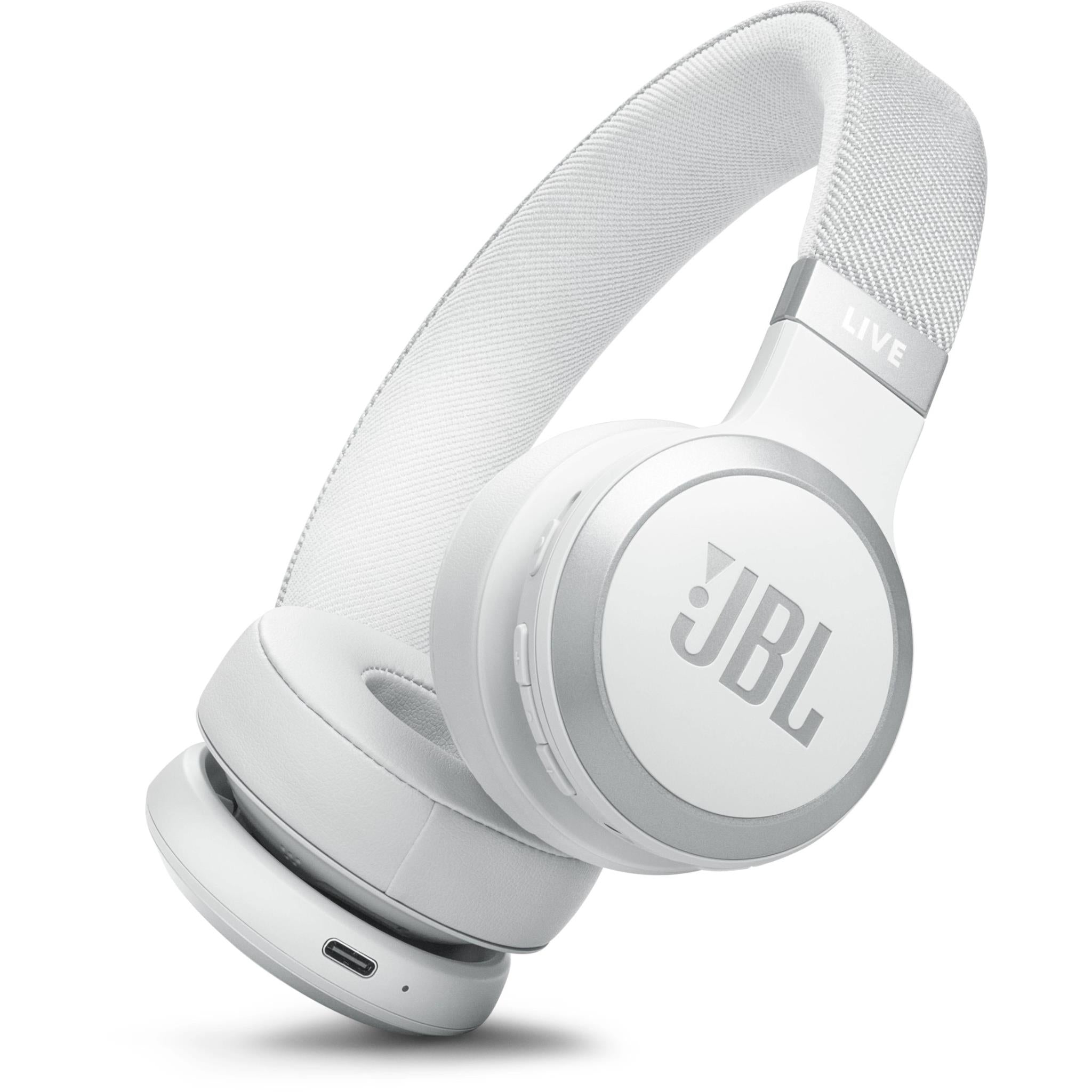 JBL Live 670 Wireless True Adaptive Noise Cancelling On Ear Headphones White