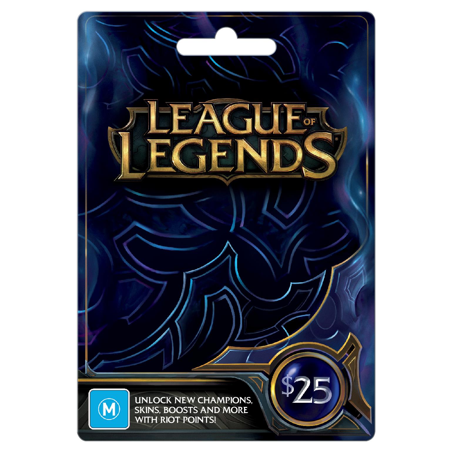 $25 League of Legends Game Card LEAGUE OF LEGENDS $25 - Best Buy