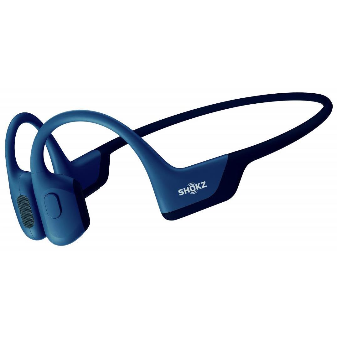 Shokz OpenRun Pro Wireless Open Ear Headphones Steel Blue JB Hi Fi